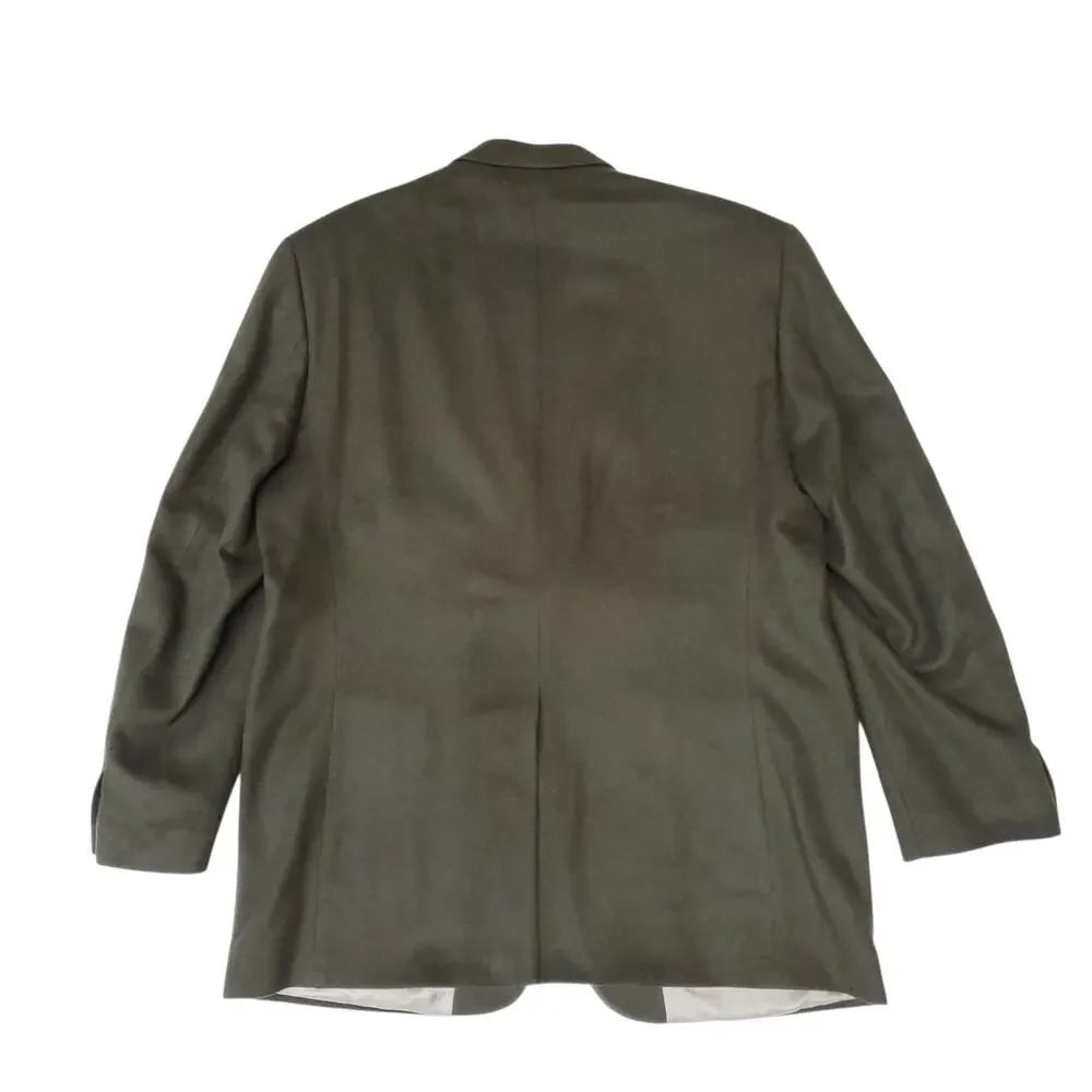 Ralph Lauren Green Camel Hair Blazer Old Money Preppy Ivy Jacket Sport Coat 48L